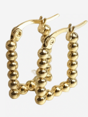 Ball Hoop Earrings