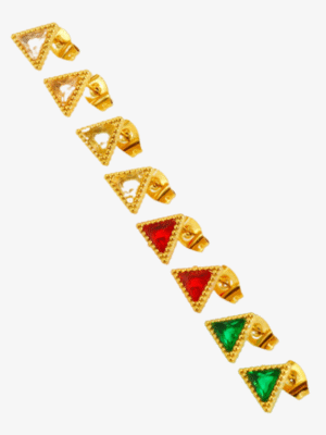 Glam Triangle Stud Earrings