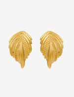 Venus Wings Stainless Steel Stud Earrings