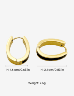 Color Block Hoop Earrings