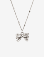 Poppy Bow Pendant Necklace
