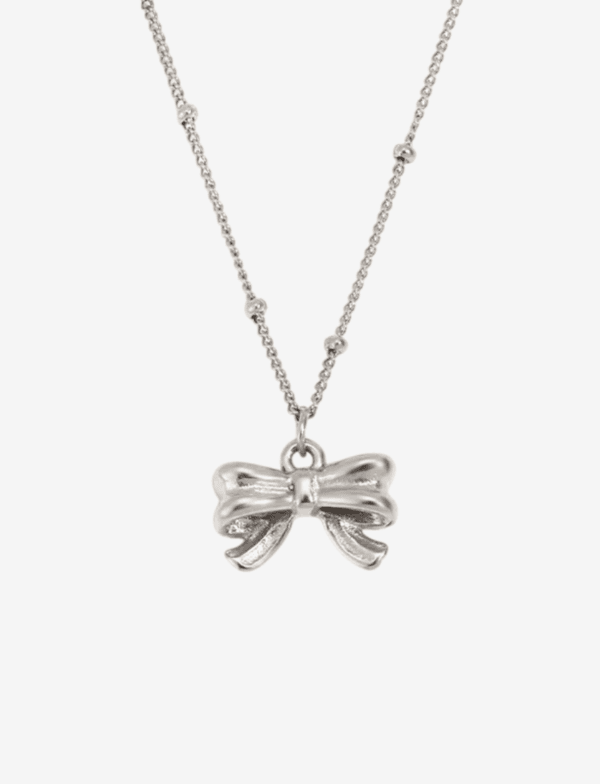 Poppy Bow Pendant Necklace