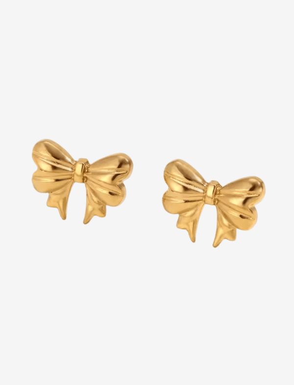 Poppy Bow Stud Earrings