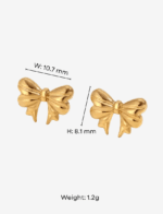 Poppy Bow Stud Earrings