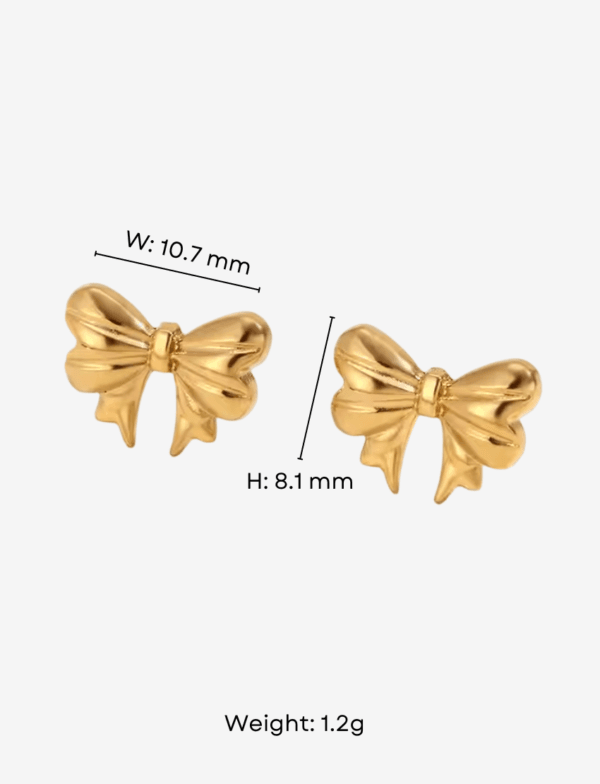 Poppy Bow Stud Earrings