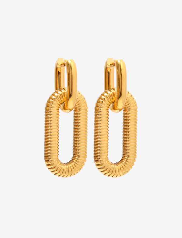 Sienna Link Drop Earrings