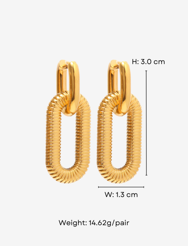 Sienna Link Drop Earrings
