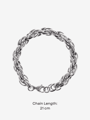 HAUTEHAUS-CTRCB [Chanya Twisted Rope Chain Bracelet, with measurements]