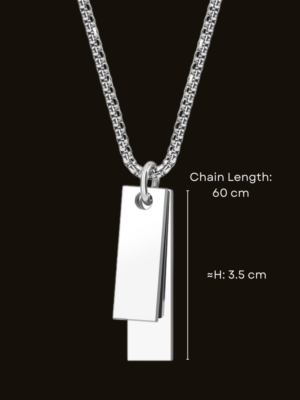 HAUTEHAUS-DBPPN [Double Bar Plate Pendant Necklace, with measurements]