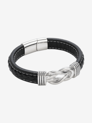 Infinity Knot Leather Bracelet