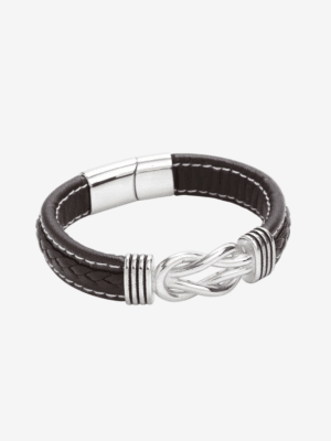 HAUTEHAUS-IKLB (Infinity Knot Leather Bracelet - Brown)