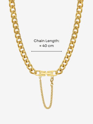 HAUTEHAUS-ACCN [Antoinette Chained Choker Necklace, with measurements]