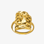 Freeform Chunky Gold Signet Ring